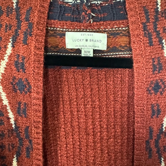 Lucky Brand Aztec Print Cardigan - Picture 3 of 5